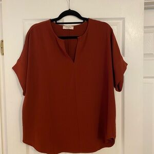 Zenana Outfitters Women's Burnt Orange Blouse